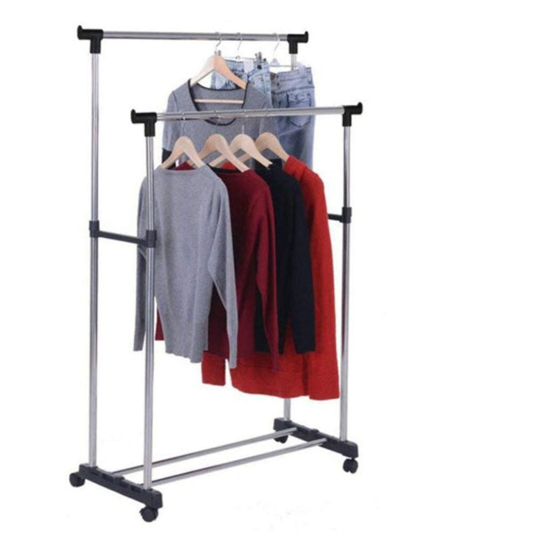 Double Pole Clothe Rack