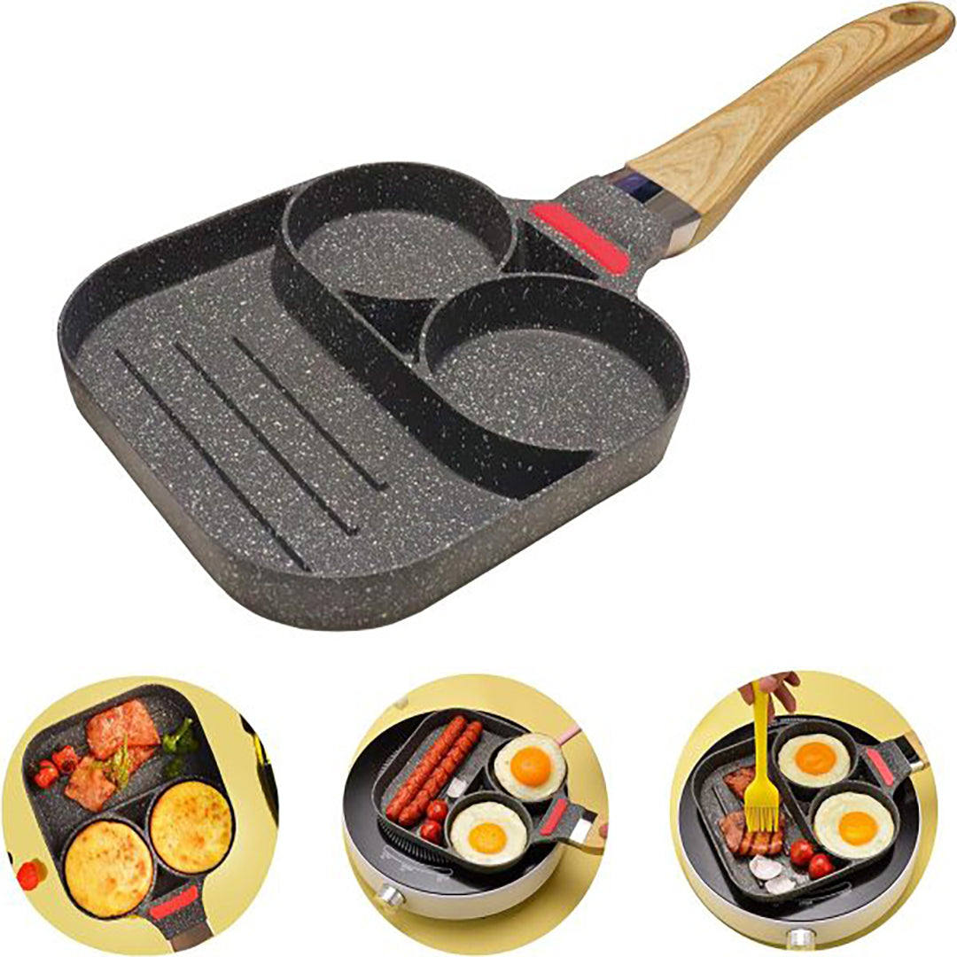 2 Hole Frying Pan