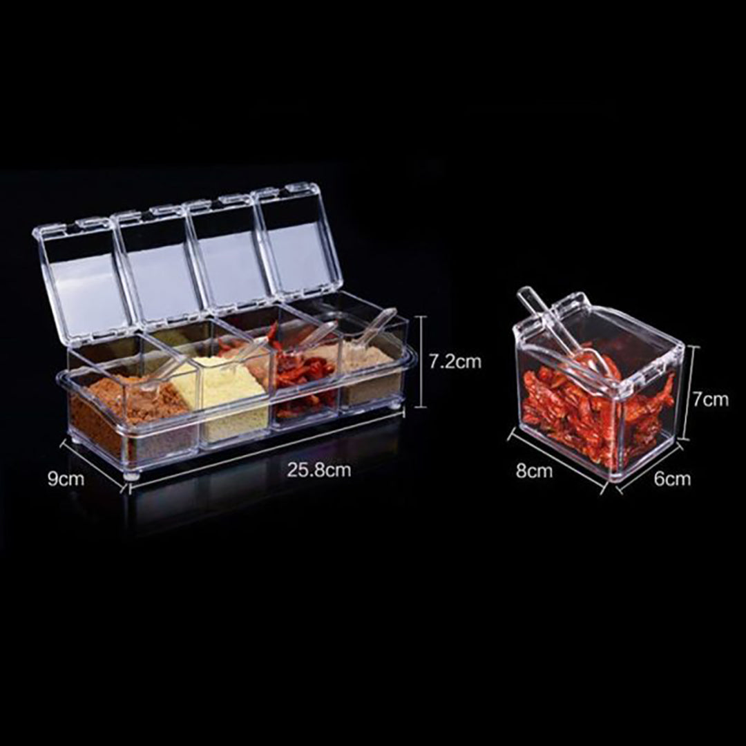 4pcs Seasoning Box