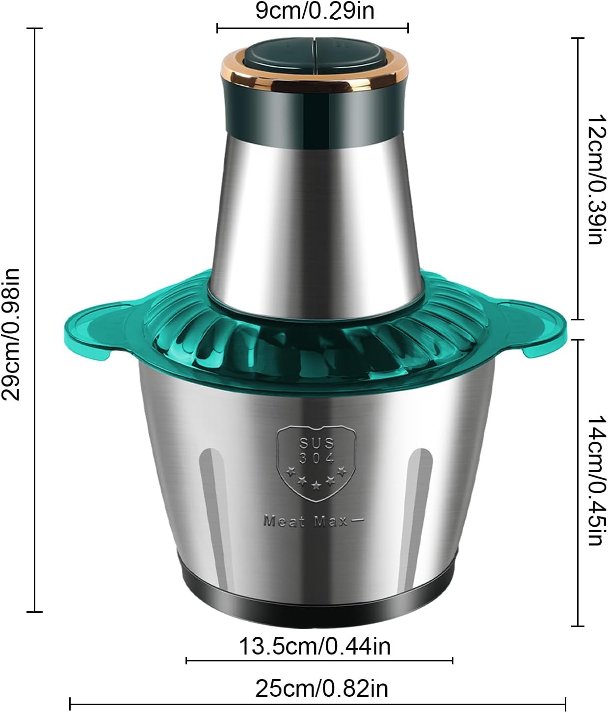 Electric Food Chopper Steel